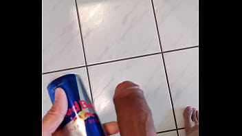 Preview 3 of Bokep Anak Smk Band - Meat cock vs RedBull can!