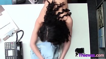 Preview 3 of New First Time Fuking - Curly haired petite teen satisfies cock