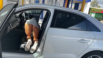 Preview 4 of Abi Mom Tube - Wife public flashing car wash vacuum Instagram      hollymarie