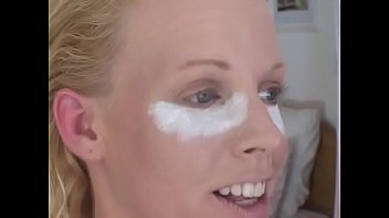 Preview 1 of South Indian Adult Movies - Sexy blond takes cock in her mouth,  tight ass and cunt in the couch and eats cum