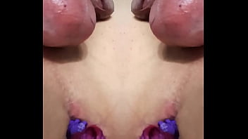 Preview 3 of Jangal Sex Mp4 Telgu - MIRRanuz-48 20240106 precum and my 1st Orgasm to Gush on purple ponytail BARBI tits and Cunt