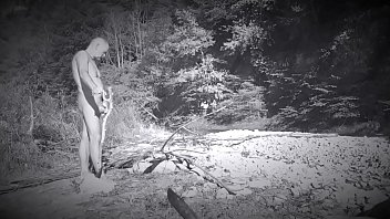Preview 4 of Shemale Xx Video - Nudist playing with his uncut dick