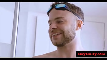 Preview 2 of Hip In Mani - Caught in the Showers after practice@BoyBully.com