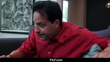Preview 1 of Big Oiled White Ass Fucking - FILF - Gabriela Lopez Has A Stepdaddy Crush