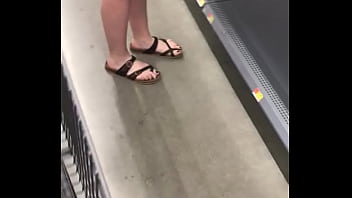 Preview 2 of Bbw Beka - Wife flashing in store
