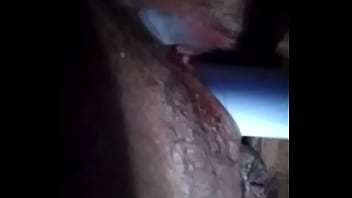 Preview 2 of Hd Blood Sexxx - fingers herself with her small dildo