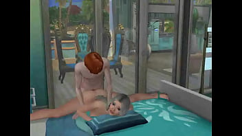 Preview 3 of Jucy Cum - A very old milf fucking a redhead guy