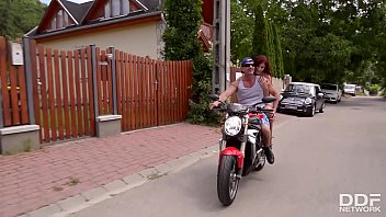 Preview 1 of 2018 Uk Xxx - A Biker&rsquo_s Ride: Horny Redhead Shona River Needs Her Pussy Stuffed