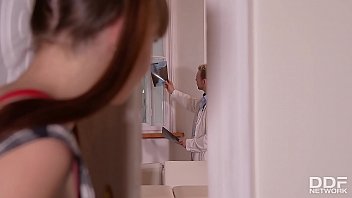 Preview 1 of Asian Bbw Lesbian Squirting - Cum Back - And Nurse Tina Kay Humiliate Teen With Big Black Double Dong