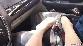 Preview 2 of Big Xxx Ass Mom - Footfetish beauty stroking forbidden dick