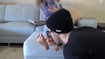 Preview 4 of Teen Facesitting Pee Sex - Foot Slut Miranda makes annoying loser worship her feet
