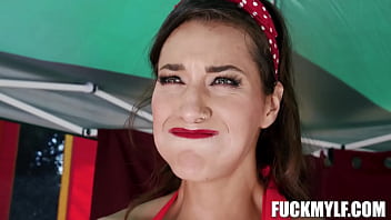 Preview 1 of Mia Khalifa Dangerous Xxx Video - Ricky&#039_s Carnival Adventure Leads to an Intense and Passionate Wrestling Match with Bella,  the Strongest Woman on the Planet