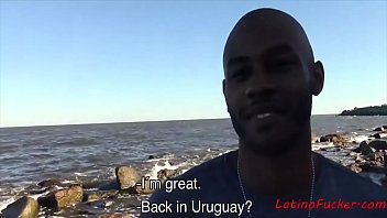 Preview 3 of Saudi Banat - Fucking A Black Twink By The Beach For Cash