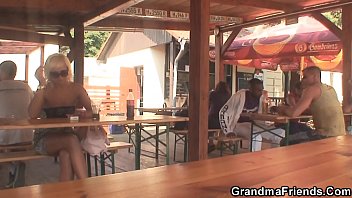Preview 1 of Sex Friends Mom - Two dudes have fun with her old m.