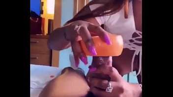 Preview 2 of Hd Xxxn Videos - Sexy latina sucking big dick with grapefruit