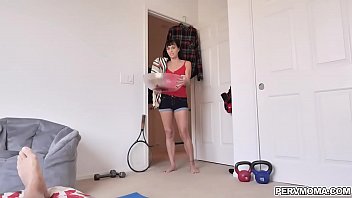 Preview 1 of Www Fatty Game Com - Horny MILF Alana pleasures her stepsons girthy dick using her filthy mouth