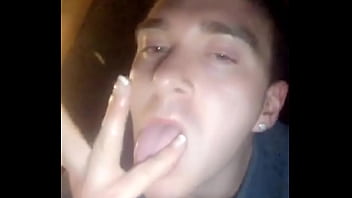Preview 1 of Xxxwwwcom Video Dog And Girls - Eating my cum while my vibrator is in my ass #TreasureBoi91