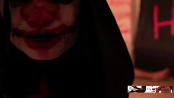 Preview 4 of Priya Marathe - The Joker witch k. and k. clown. halloween 2019