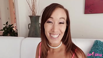 Preview 1 of School Girl In Hindi - DPDiva Sexy Asian MILF Christy Love&rsquo_s DP Threesome