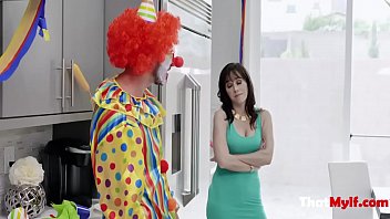 Preview 2 of Shashi Aunty Hot Romantic - Brunette MILF fucks clowns for halloween