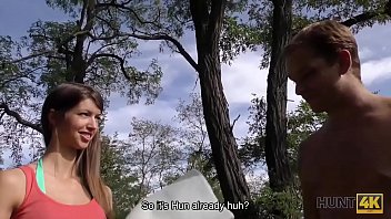 Preview 3 of Old Man Nurse Sex - HUNT4K. Hunter meets Susan Ayn on public beach and has anal sex with her