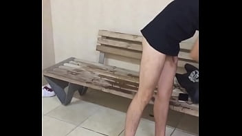 Preview 4 of Tube In Pulic - Gay public room masturbation