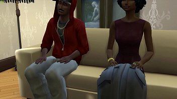 Preview 1 of Czech Wife Massage Spycam - Stepdad And Ebony Stepdaughter Caught Fucking By Stranger - Step Family