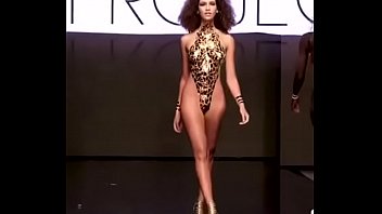 Preview 2 of Red Dress Teases - Body paint bikinis