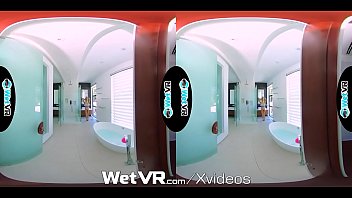 Preview 1 of Hot Milf Tits 420 - WETVR Lucky Hung Creep Virtual Reality Bathing Fuck And Creampie