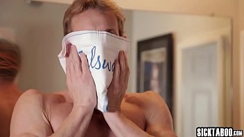 Preview 2 of Big Bomb Big Lund - Bad stepdad used a stepdaughters panties and her pussy