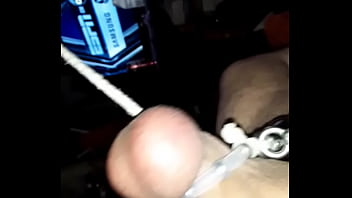 Preview 2 of Horny Hunk - Big Balls Tied &amp_ pulled