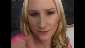 Preview 1 of Bbw Cum Liking - Bitchy blonde cocksucker sucks two guys deeply and drinks cum