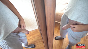 Preview 4 of Boild Tube - Amateur teenager showed dick in front of a mirror  4K