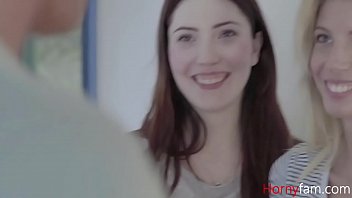 Preview 1 of Dogystyle Tinder Pussy - Teen Skinny stepSISTERS Screwed by stepBROTHER