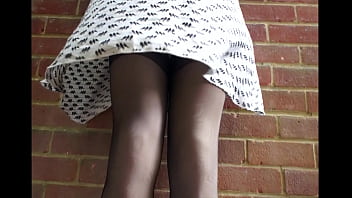 Preview 3 of Jharkhand Bibi Xxxx Video - Windy day in stockings