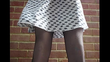 Preview 4 of Jharkhand Bibi Xxxx Video - Windy day in stockings