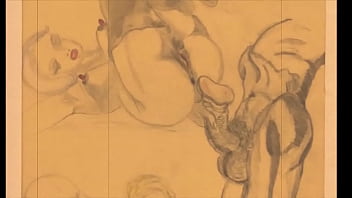 Preview 2 of Sex Natalie Dorman - vintage erotic drawings