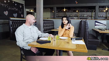 Preview 2 of Business Woman Groped Lesbian - Here is a waitress you can free fuck everytime No wonder this is our favourite restaruant