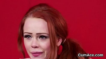 Preview 3 of Online Account - Horny beauty gets jizz shot on her face gulping all the cream