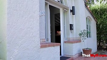 Preview 1 of Rachel Starr Cam - Brunette MILF shoves her tits on his face- Reagan Foxx