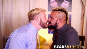 Preview 2 of Saudi Sex - Chubby and hairy bear Luis Vega fucked by hunky John Thomas