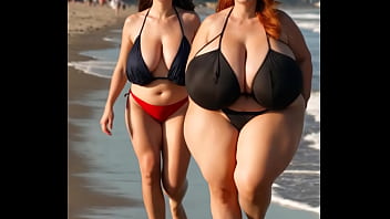 Preview 2 of Jada Stevens Porn Music Video - Busty friends running animation (AI Generated)