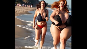 Preview 4 of Jada Stevens Porn Music Video - Busty friends running animation (AI Generated)