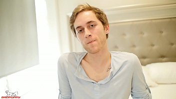 Preview 1 of Milky White Lesbian Girls - Skyler finger-fucks himself as he jerks his thick uncut cock