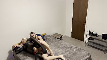 Preview 4 of Suck Dad Sleep - Mexican Crossdressing Beauty Luna Sol Fucked Hard in Tight Ass
