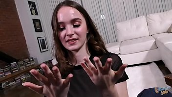 Preview 2 of Trans Des Bois De Boulogne - Amateur Slut &amp_ Step-Daughter 19 year-old Hazel Moore gets caught masturbating to porn and must finish off Step-Dad!