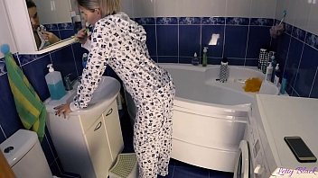 Preview 1 of Indian Desi Sei - Quickie With Petite Teen In Pajamas Ends With Oral Creampie - Letty Black