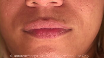 Preview 1 of Plumper Bdsm - Girl eating blonde with beautiful teeth chewing food chews you really everything very small mastication