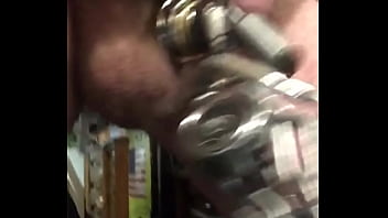 Preview 1 of Voyeur Teen Tv - Penis pump in weightlifting