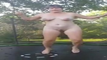 Preview 4 of Girl For 15 Year Old Xxx Vedio - Big Natural Tits Wife Slow Motion On Trampoline